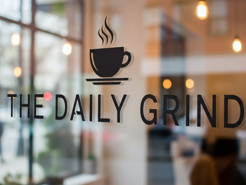 カフェのウインドウサインを製作しました