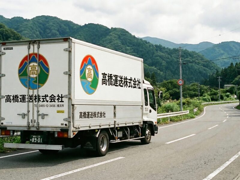 車両マーキングのカッティングシート事例