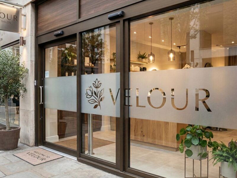 ウインドウサインカッティング事例