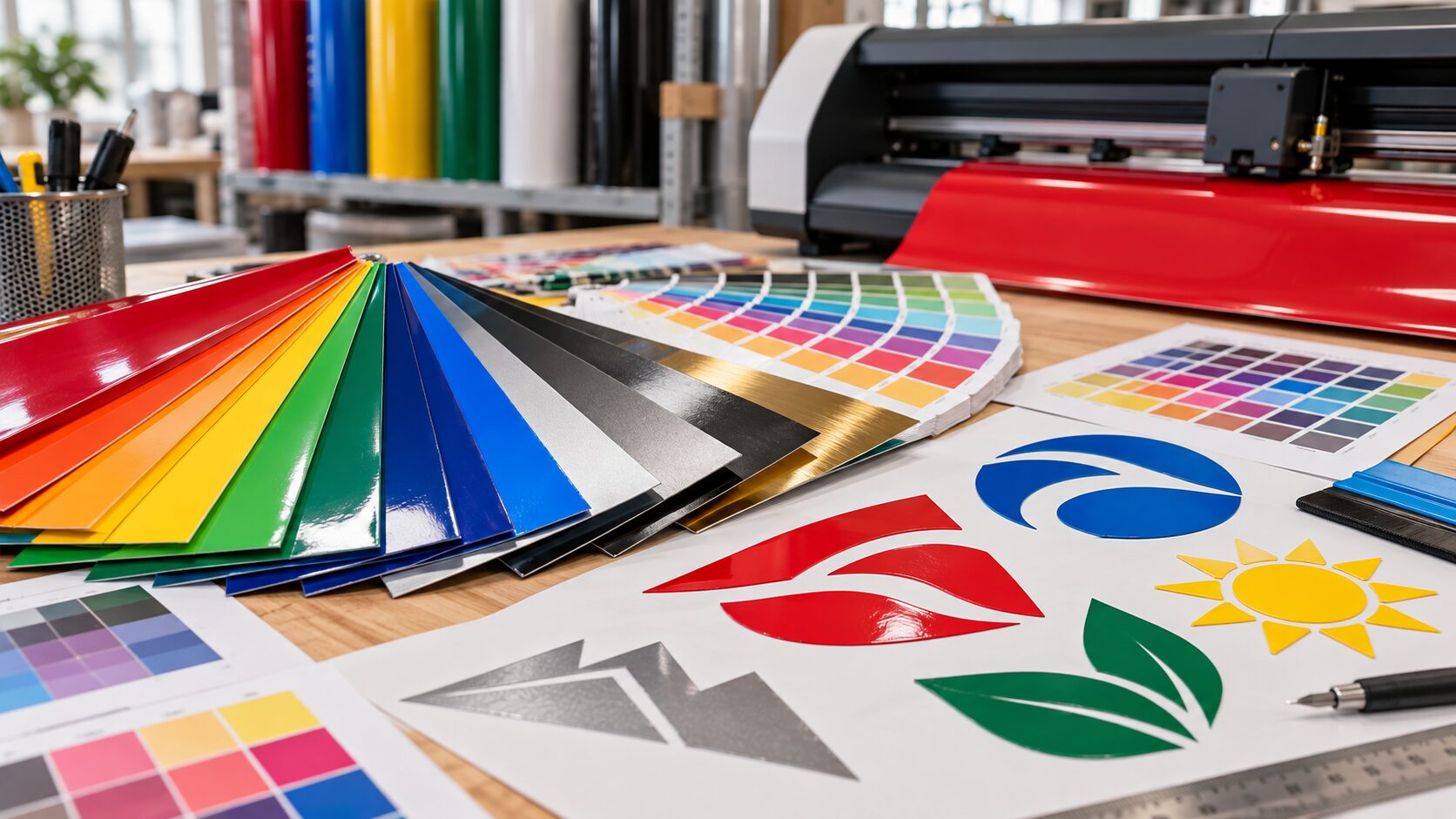 カッティングシート豆知識 カッティングシートの色はどこまで指定できる？DIC・CMYK・企業カラーを再現する方法